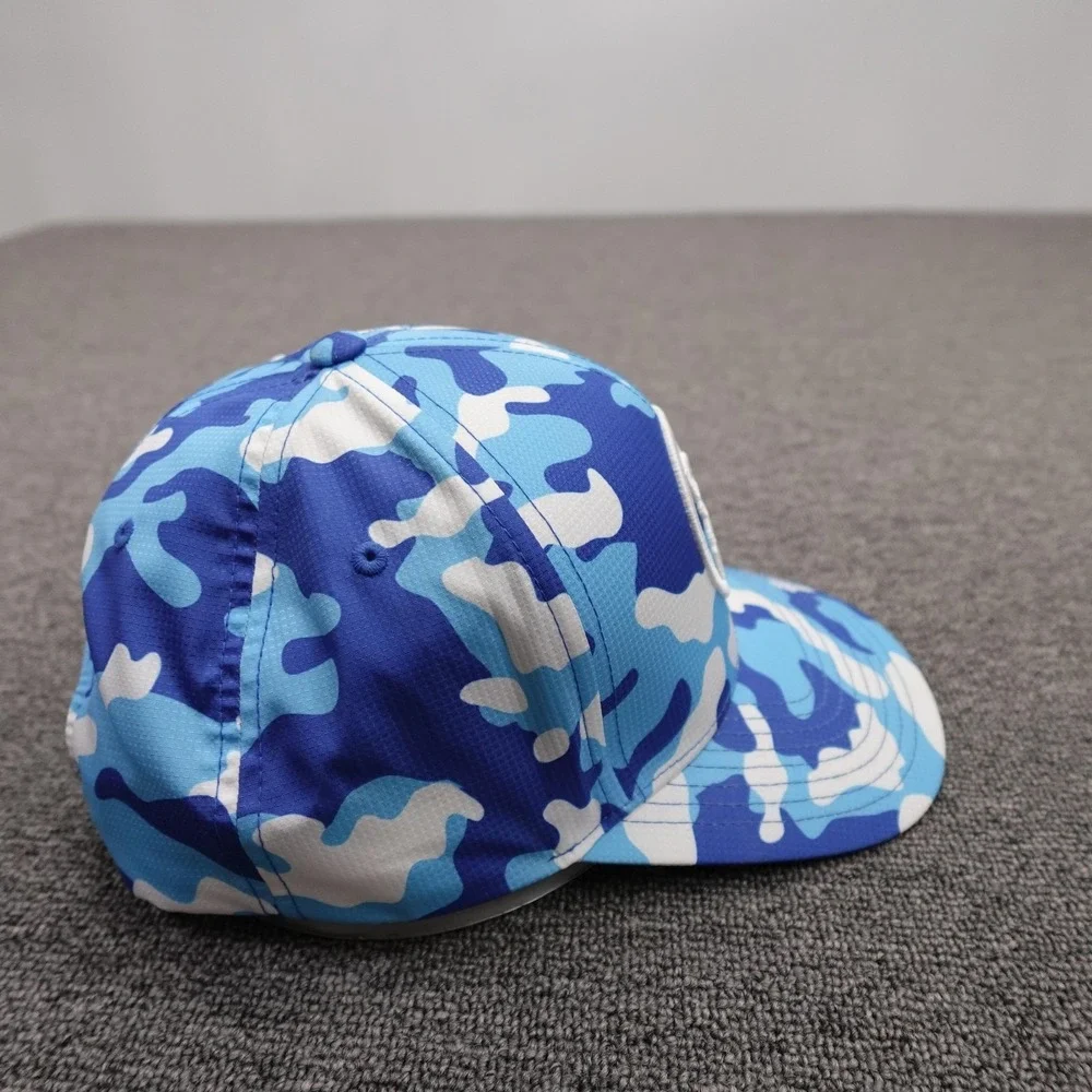 G/FORE Hat Cap Snap Back Mens One Size Blue Camo Golf Logo Polyester Baseball